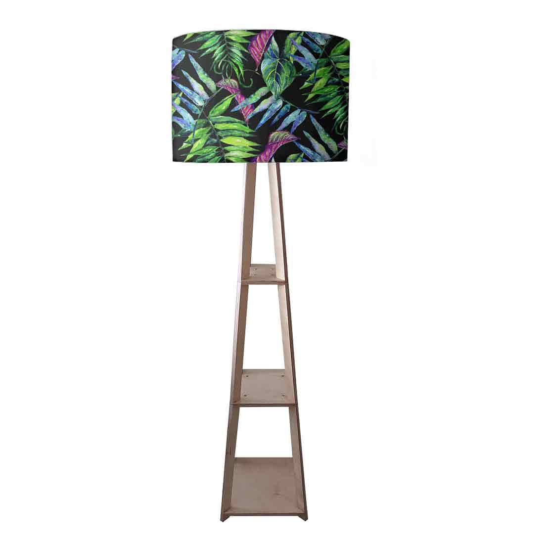 Standing Corner Floor Lamp for Living Room Light - Tropical Leaf Nutcase