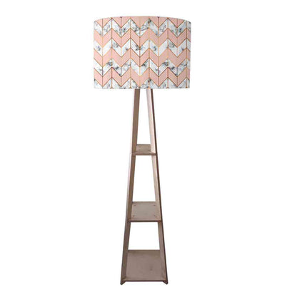 Peach Wooden Floor Lamp Home Centre Night Light Nutcase