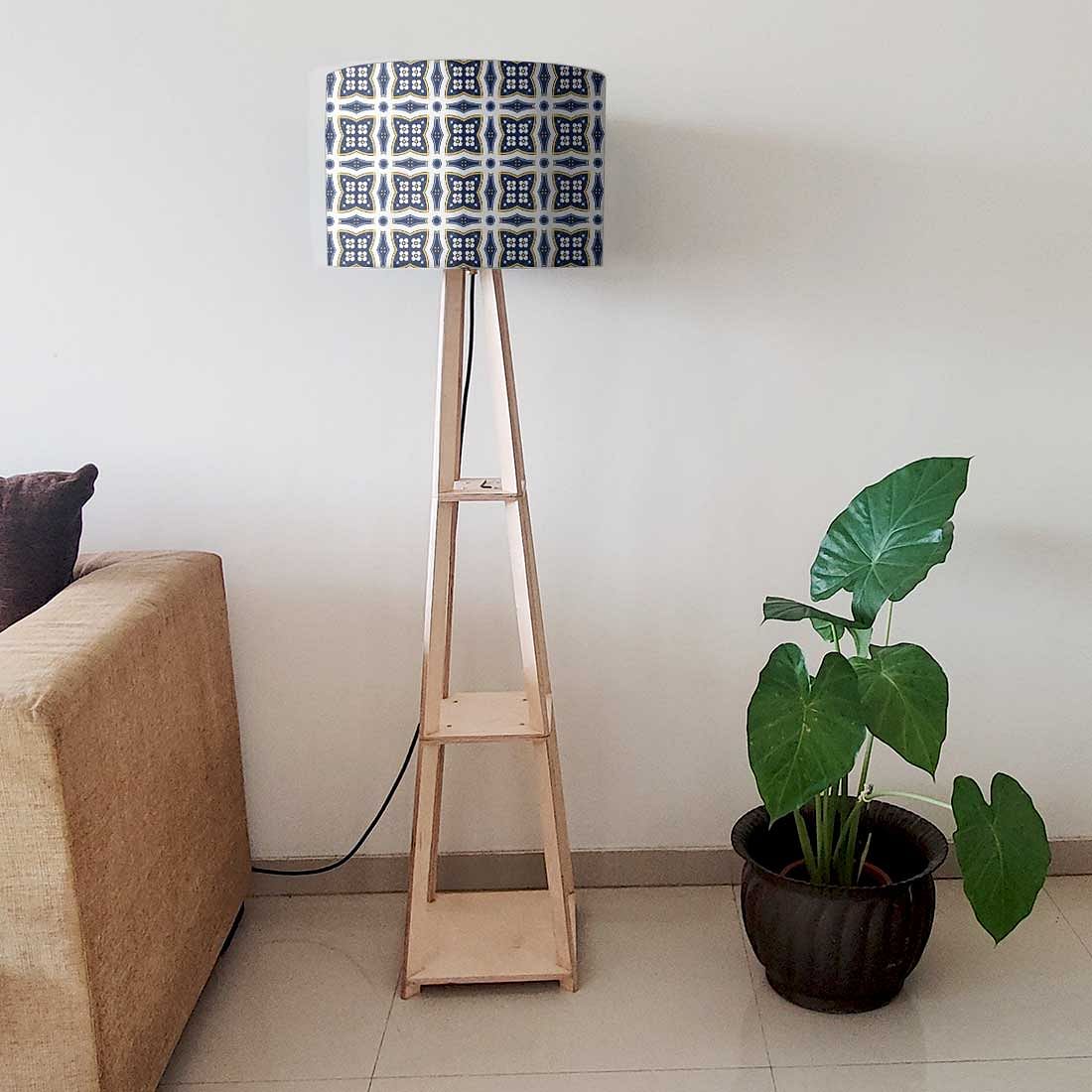 Large Wooden Tripod Night Lamp for Bedroom - Iberian Love Nutcase