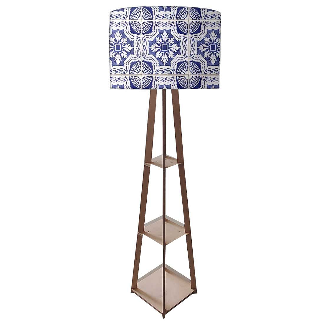 Modern Tripod Floor Lamp for Living Room - Morocco Mosaic Nutcase