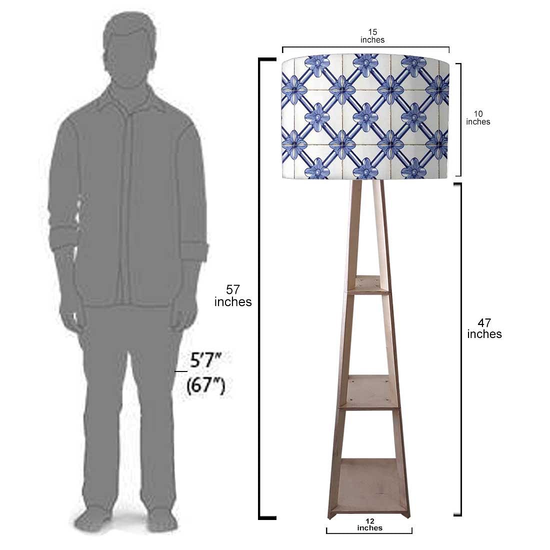 Floor Standing Lamps for Living Room - Portuguese Checks Nutcase