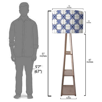 Floor Standing Lamps for Living Room - Portuguese Checks Nutcase