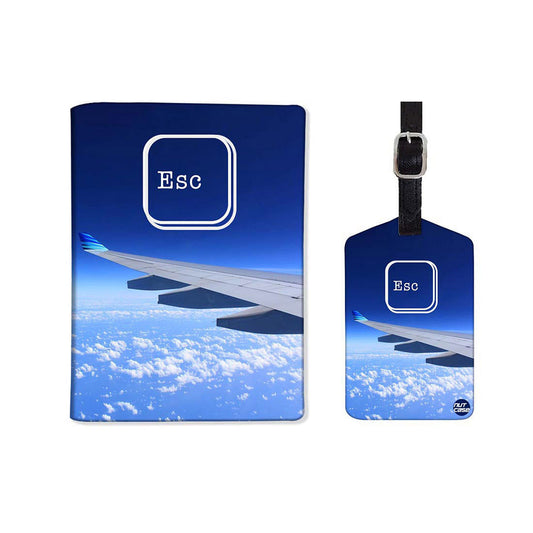 Passport Cover Holder Travel Case With Luggage Tag - Esc Nutcase