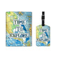 Passport Cover Holder Travel Case With Luggage Tag - Time To Explore Map Nutcase