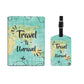 Passport Cover Holder Travel Case With Luggage Tag - Travel To Unravel Nutcase
