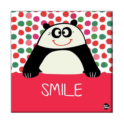 Wall Art Decor Panel For Home - Smily Panda Nutcase