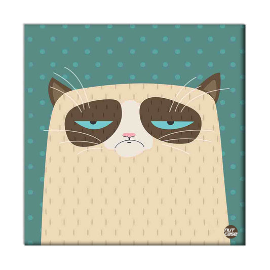 Wall Art Decor Panel For Home - Grummpy Cat Nutcase