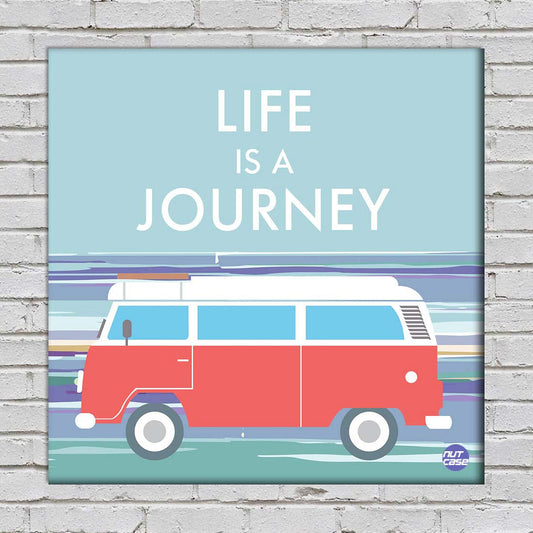 Wall Art Decor Panel For Home - Life IS A Journey Nutcase