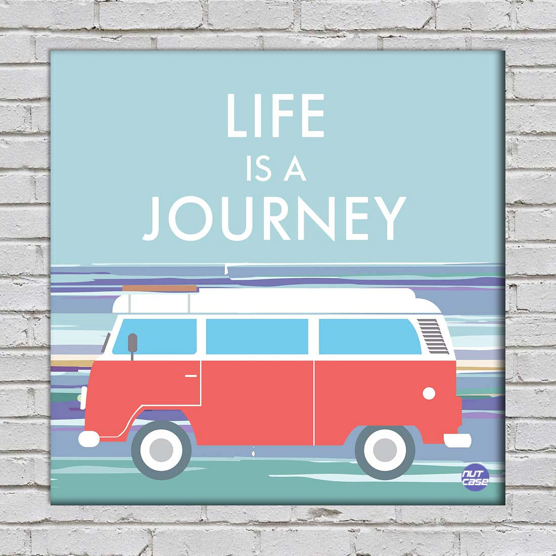 Wall Art Decor Panel For Home - Life IS A Journey Nutcase