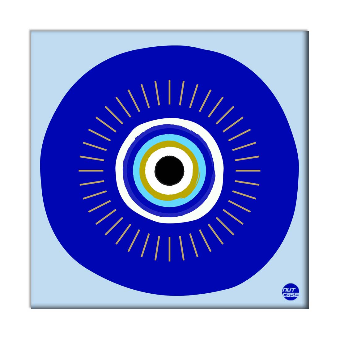 Home Wall Art Décor Hanging Panels for Bedroom Office Decoration - Evil Eye Protector Nutcase