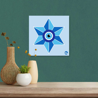 Wall Art Decor for Living Room Bedroom Hanging Panels - Evil Eye Protector Nutcase