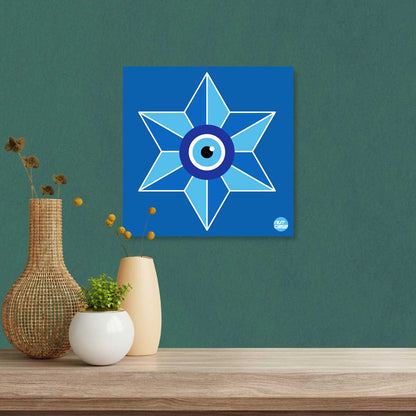 Wall Art Decor for Living Room Bedroom Hanging Panels - Evil Eye Protector Nutcase