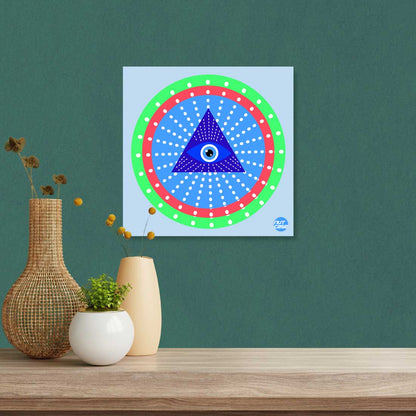 Wall Art Decor for Living Room Bedroom Hanging Panels - Evil Eye Protector Nutcase