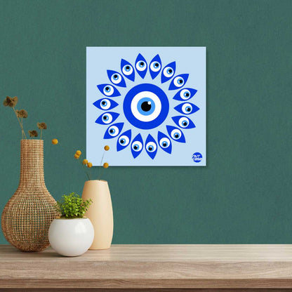 Wall Art Home Decor for Living Room Bedroom Decoration - Evil Eye Protector Nutcase