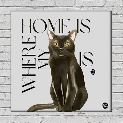 Black Cat Wall Art for Wall Home Décor