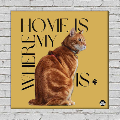 Designer Cat Wall Print for Home Décor