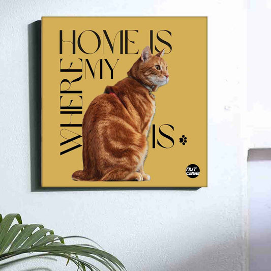 Designer Cat Wall Print for Home Décor
