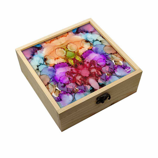 Jewellery Box Makepup Organizer -  Alcohol Ink Nutcase