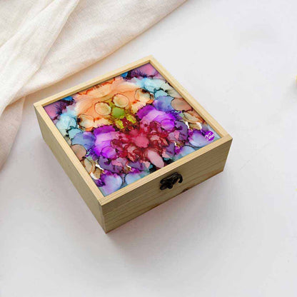 Jewellery Box Makepup Organizer -  Alcohol Ink Nutcase