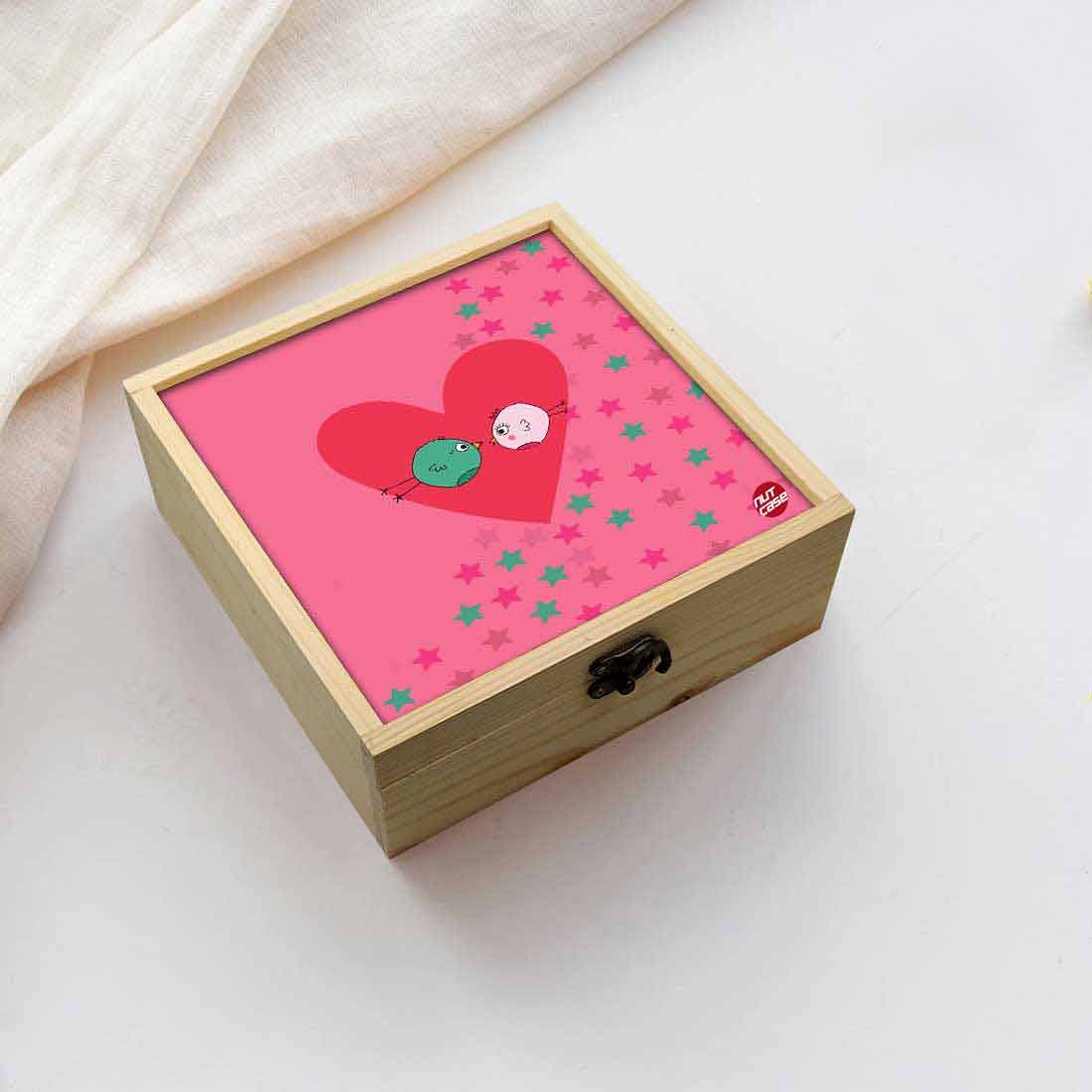 Jewellery Box Makepup Organizer -  Cute Birds Nutcase