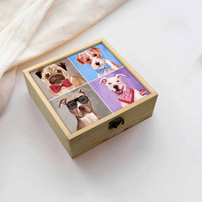 Jewellery Box Makepup Organizer -  Cute Small Dogs Nutcase