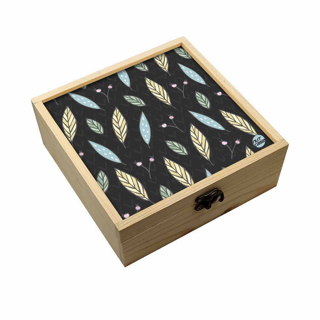 Jewellery Box Makepup Organizer -  Leaves And Petals Nutcase