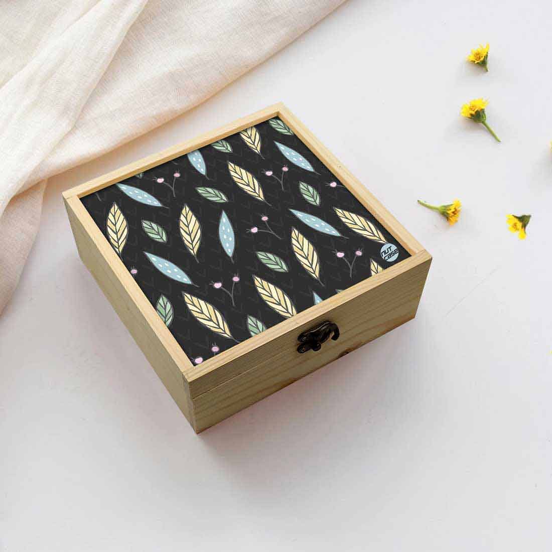 Jewellery Box Makepup Organizer -  Leaves And Petals Nutcase