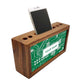 Personalized Wooden desktop organiser - Circuit Board Green Nutcase