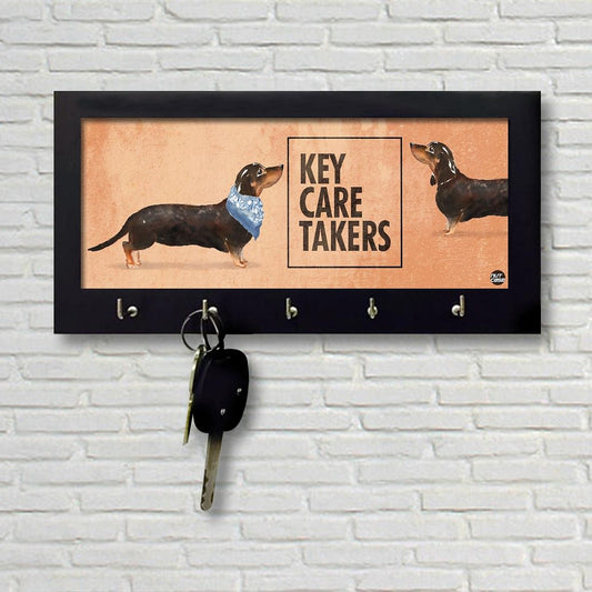 Wood Key Holder for Home Office Keys Stand - Key Care Taker Nutcase