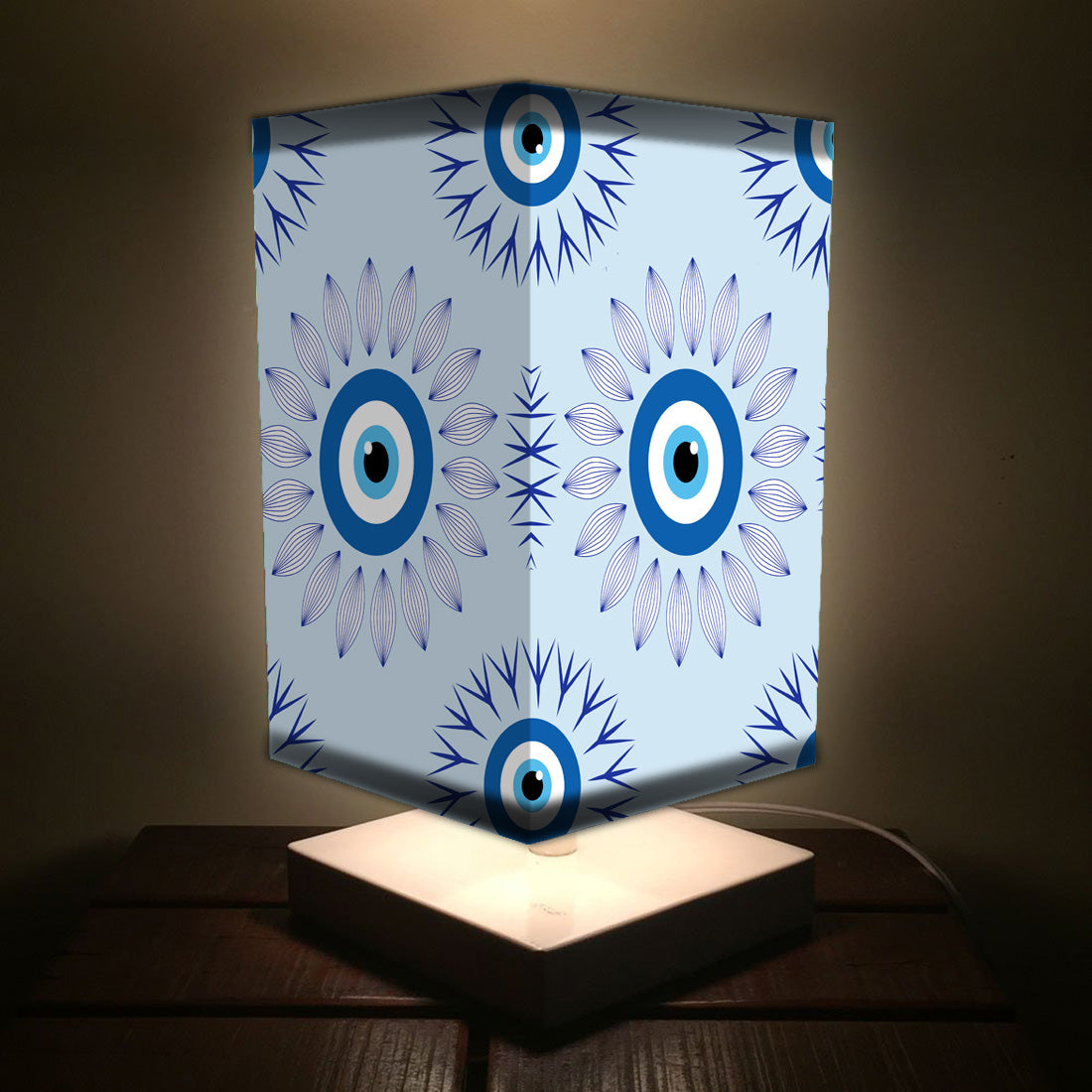 Modern Designer Bedroom Table Small Lamps for Bedside - Evil Eye Protector Nutcase
