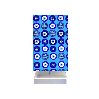 Designer Small Table Lamps for Living Room Bedroom Decor - Evil Eye Protector Nutcase