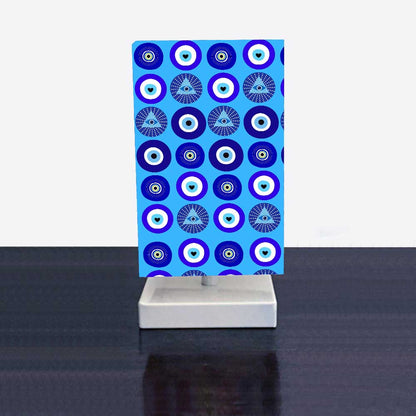 Designer Small Table Lamps for Living Room Bedroom Decor - Evil Eye Protector Nutcase