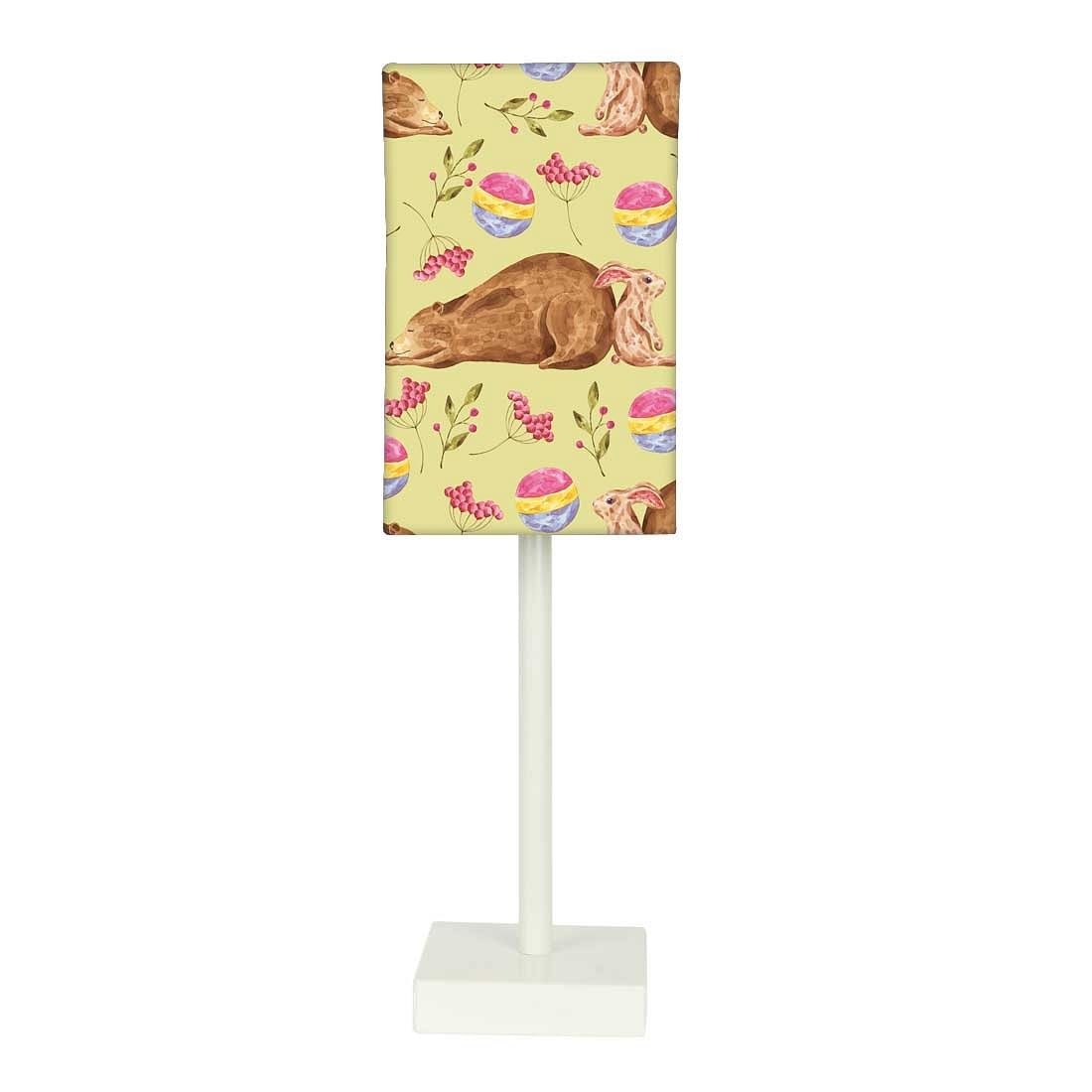 Tall Table Lamp For Living Rooms -   Bear & Rabbit Plying Nutcase