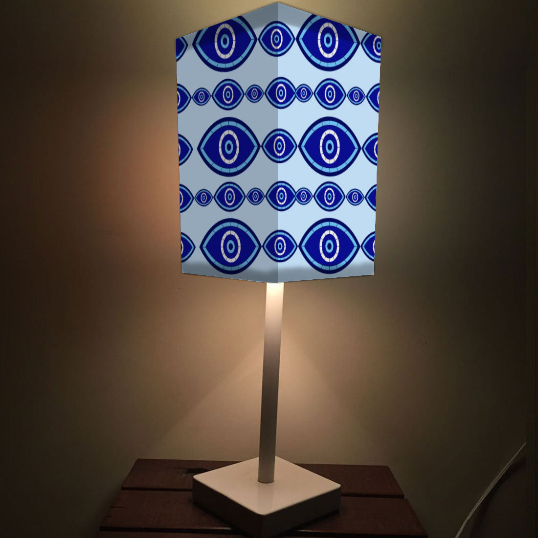 Designer Tall Table Lamp for Living Room Bedroom Lamps - Evil Eye Protector Nutcase