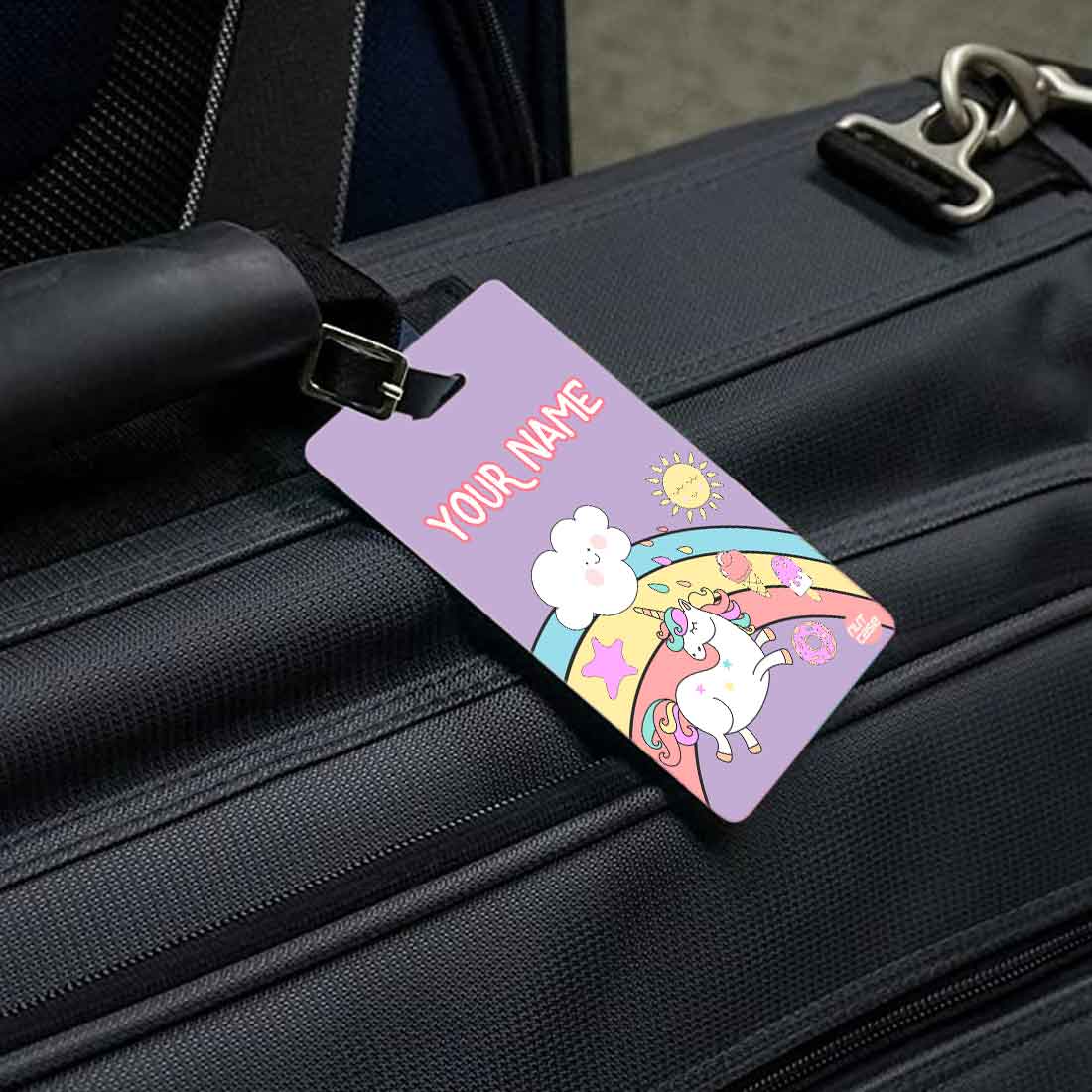 Kids Personalized Luggage Tags Add Your Name  - Unicorn