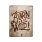 Designer Passport Cover and Luggage Tag - Born To Wild
