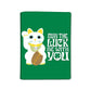 Passport Cover Holder Travel Case with Baggage Tag - Lucky Cat