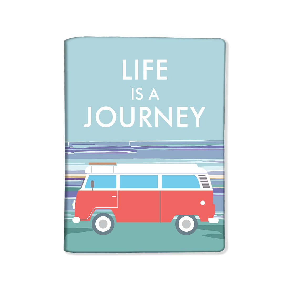 Passport Cover Holder Travel Wallet Case - Life Is a Journey Nutcase