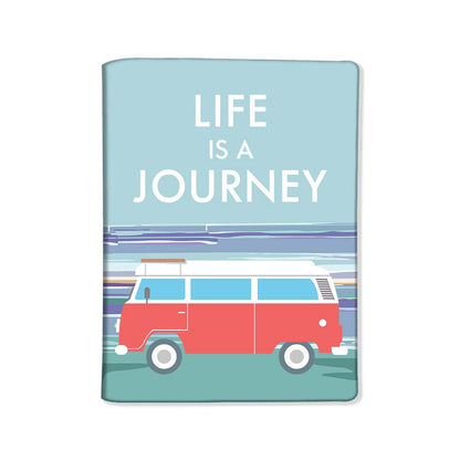 Passport Cover Holder Travel Wallet Case - Life Is a Journey Nutcase