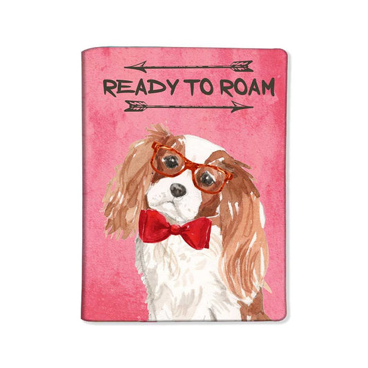 Passport Cover Holder Travel Wallet Case - Cute Hipster Dog Nutcase
