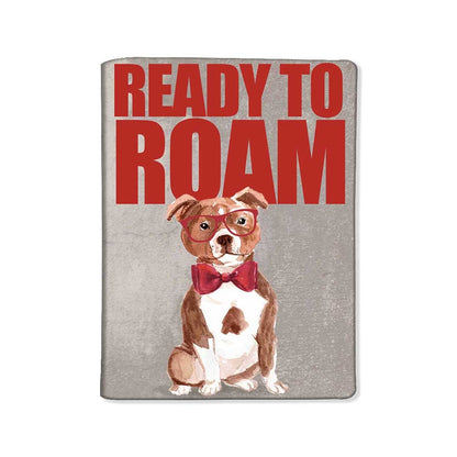 Passport Cover Holder Travel Wallet Case - Smart Hip Dog Nutcase