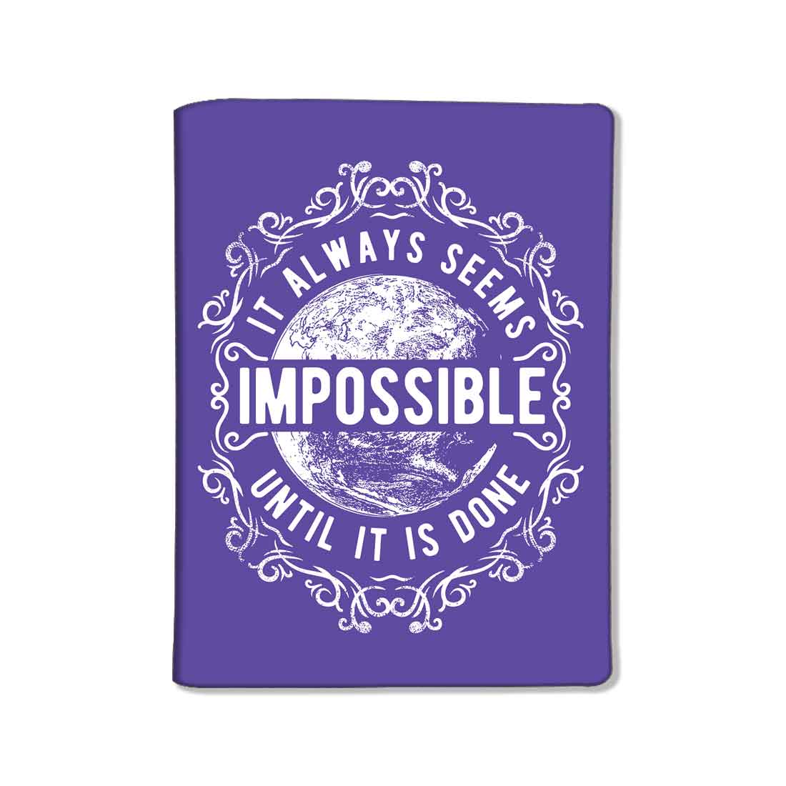 Travel Passport Holder Travel Case with Luggage Tag - Impossible