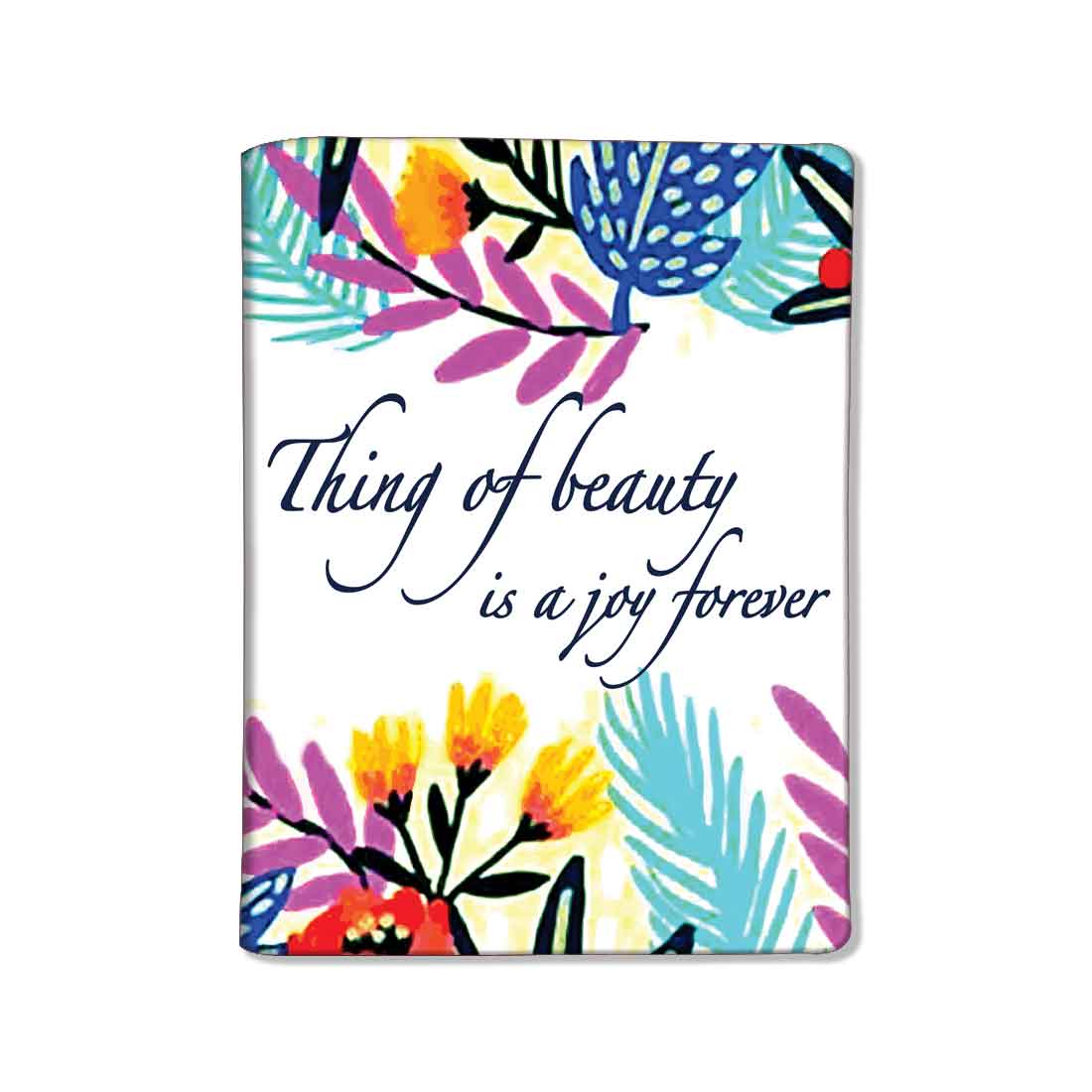 Passport Cover Holder Travel Case With Luggage Tag - Floral Nutcase