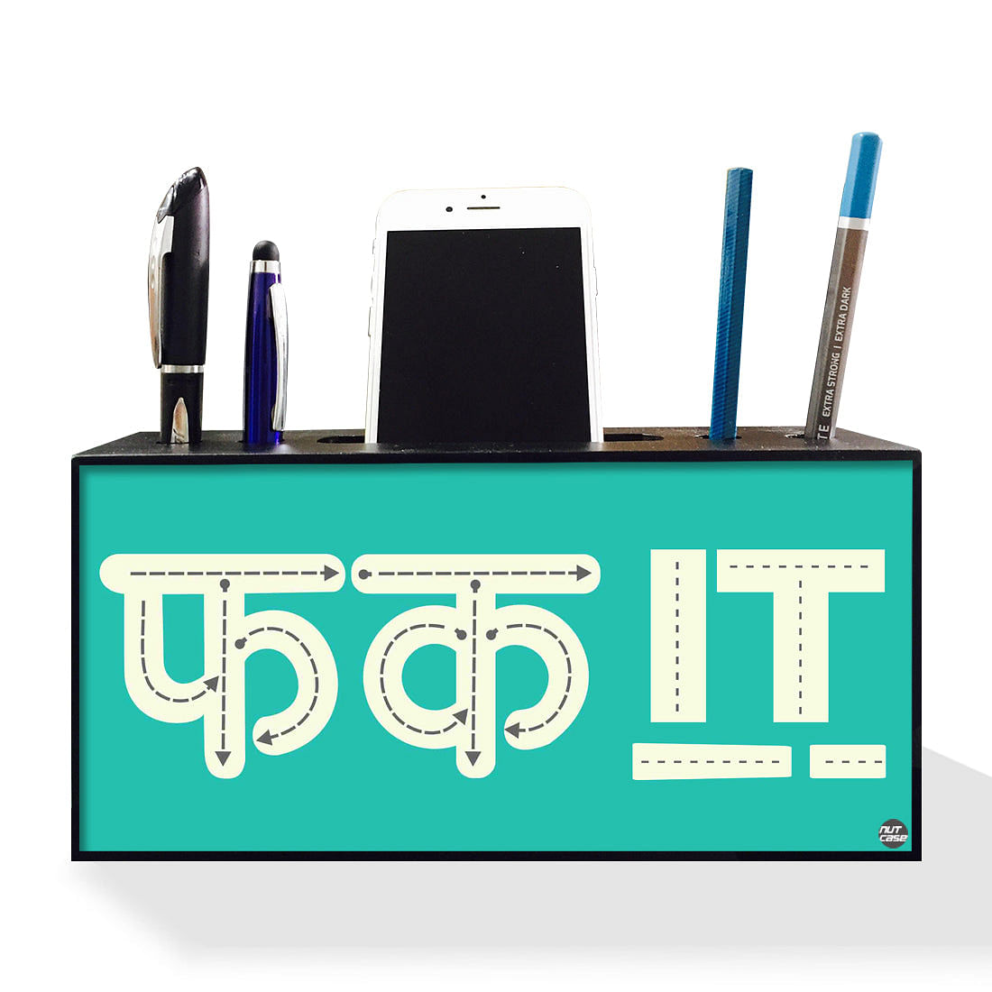 Pen Mobile Stand Holder Desk Organizer - F**K IT Nutcase