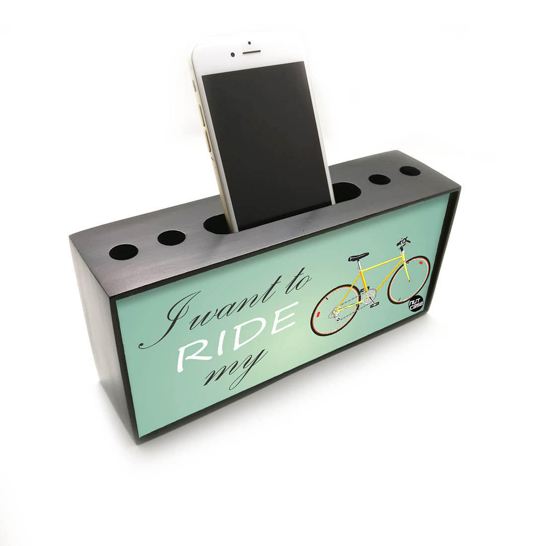 Pen Mobile Stand Holder Desk Organizer - I Want To Ride Nutcase