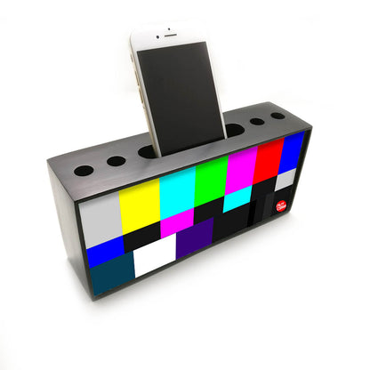 Pen Mobile Stand Holder Desk Organizer - NTSC TV Test Card Nutcase