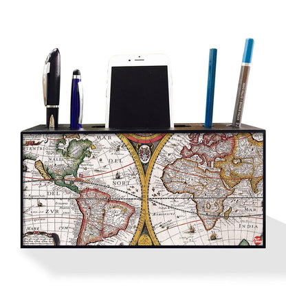 Pen Mobile Stand Holder Desk Organizer - Map Nutcase