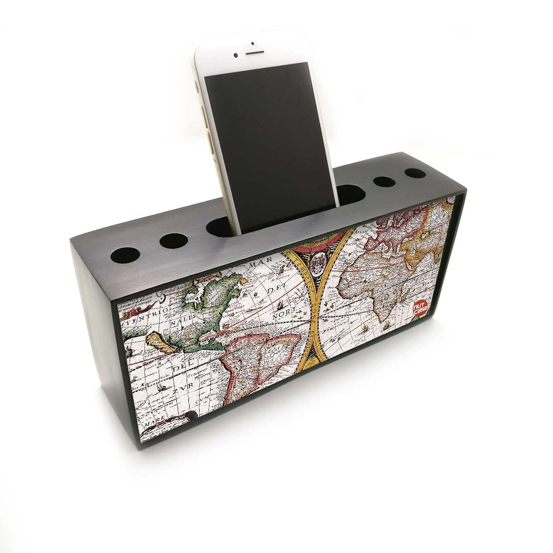 Pen Mobile Stand Holder Desk Organizer - Map Nutcase