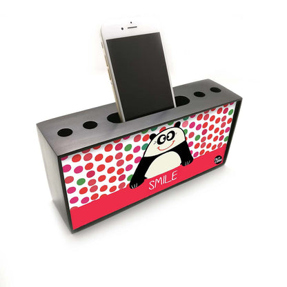 Pen Mobile Stand Holder Desk Organizer - Cute Panda Nutcase