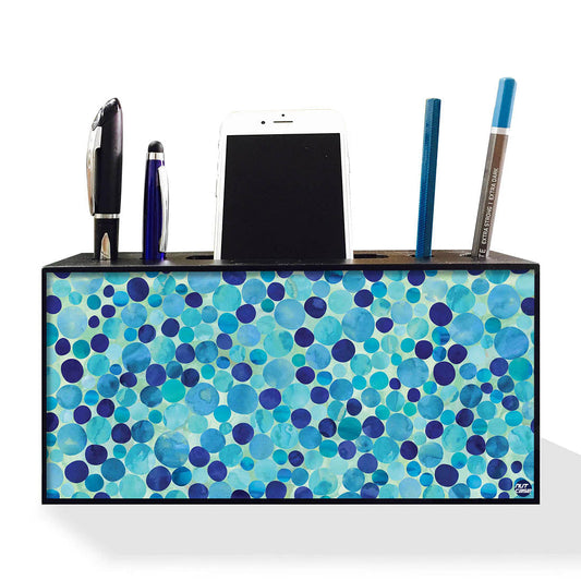 Pen Mobile Stand Holder Desk Organizer - Polka Dots Nutcase